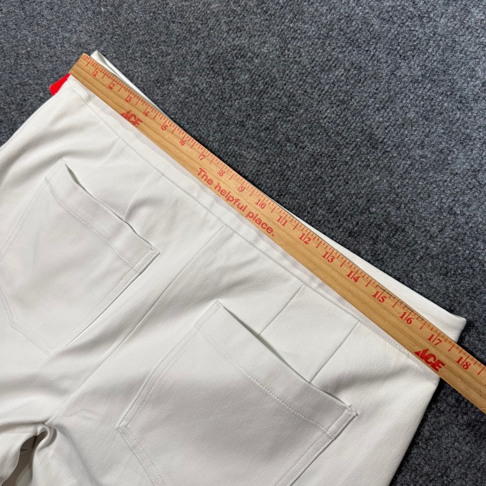 Spanx Stretch Twill Cropped Wide Leg Pants Classic White Size Tall XL 20479T NEW - Picture 7 of 9